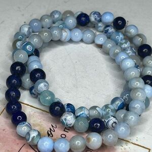 Ocean Blue Bracelet Stack (Set of 3)